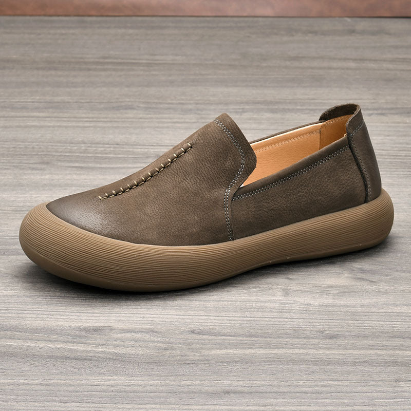 Men's Retro Comfortable Tendon Bottom Flat Pumps Men's Shoes