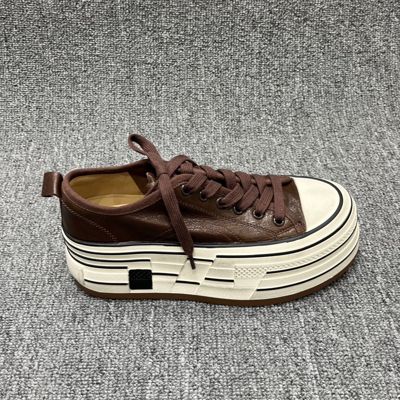 Women's Lace Up Increased Board European Goods Women's Sports Shoes