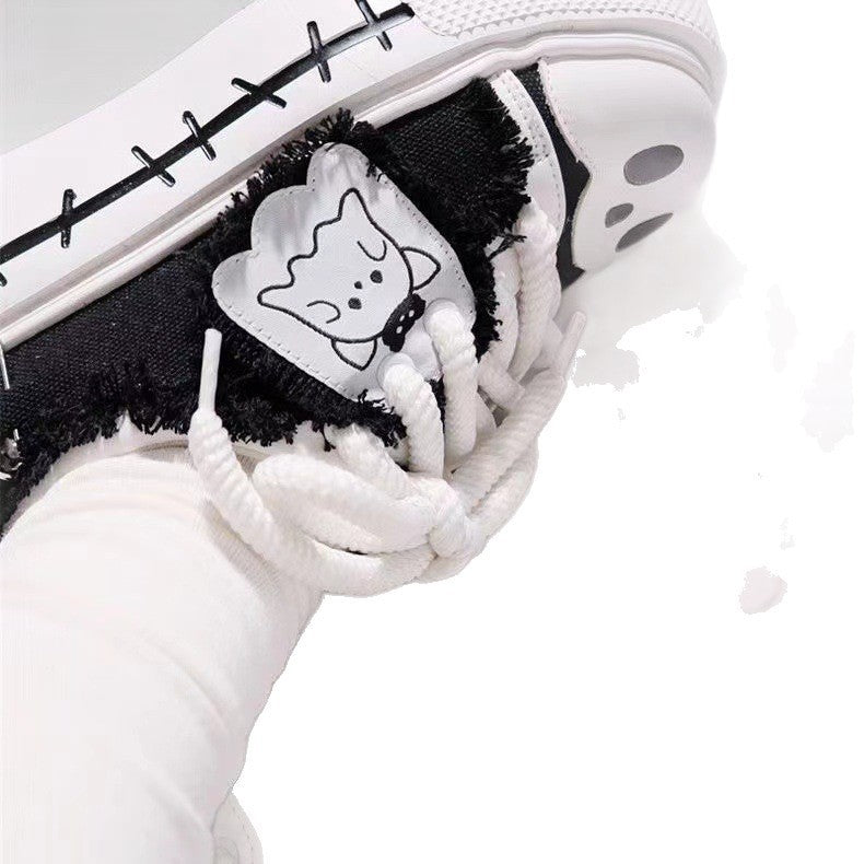 Ghost Flag Subculture Versatile Athletic Flange In Black Women's Casual Shoes