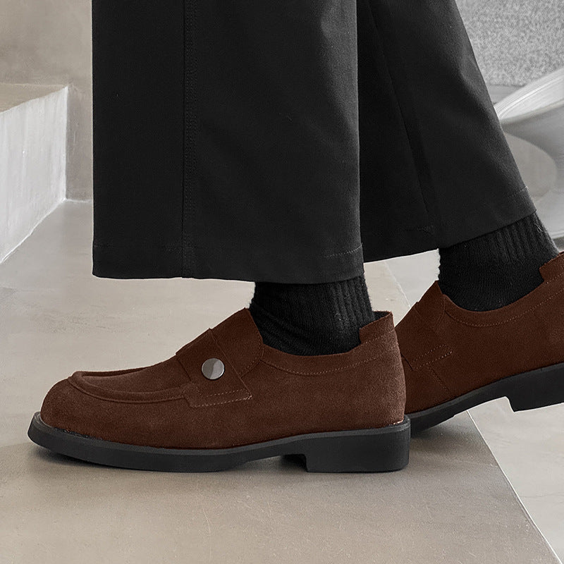 Men's British Style Summer Slip-on Suede Loafers