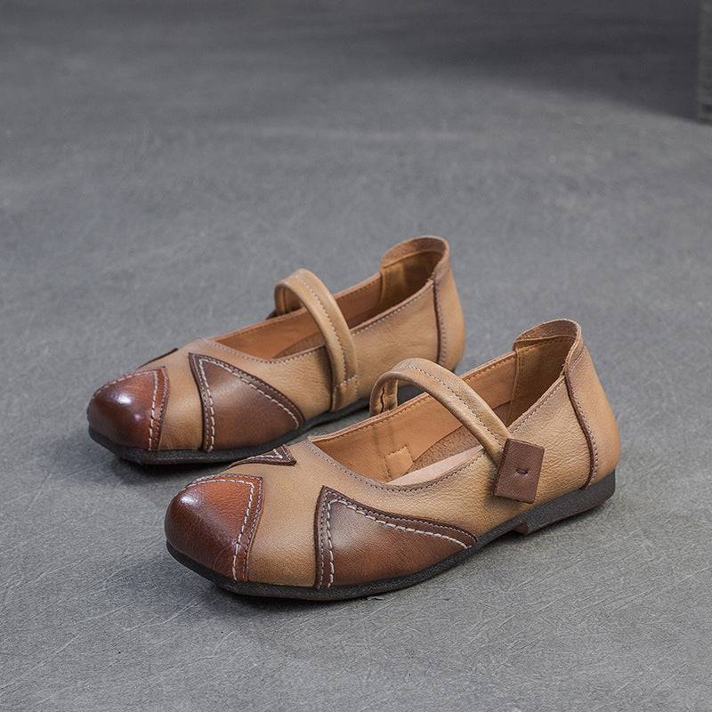 Women's Shu National Style Retro Color Matching Casual Shoes