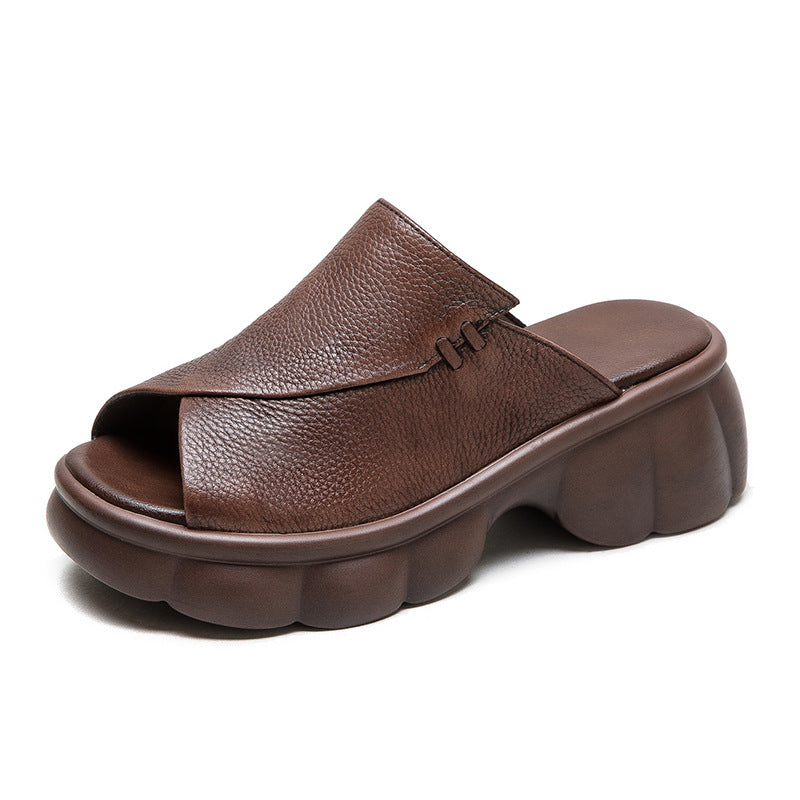 Thick Bottom Lightweight Breathable Retro Comfortable Slippers