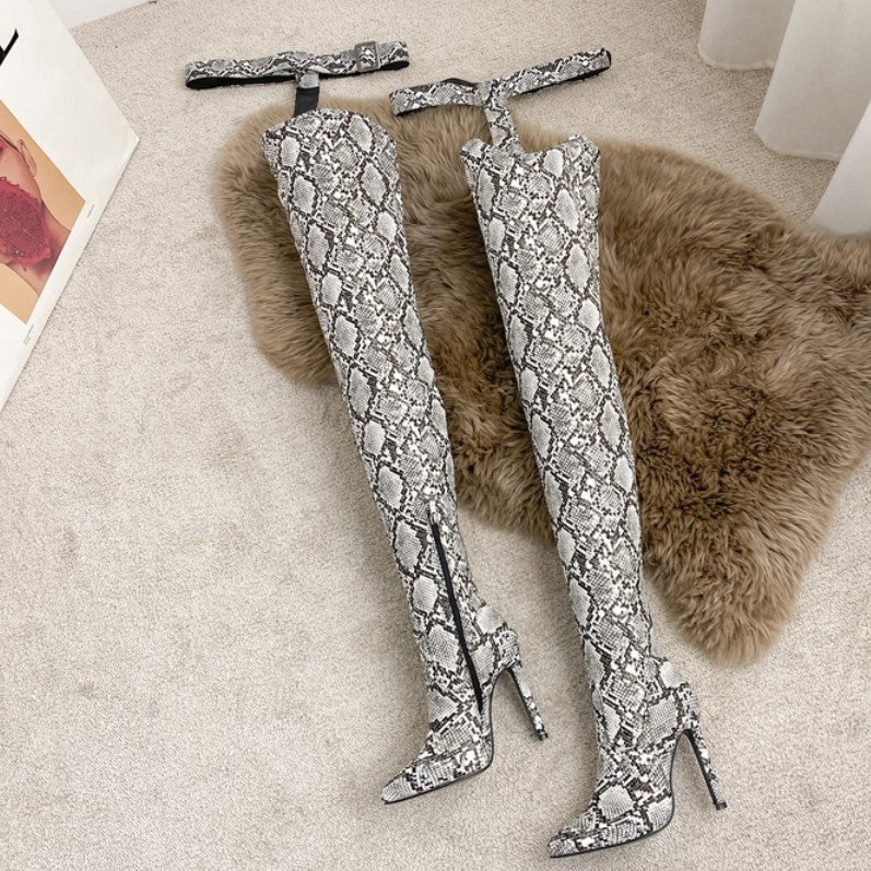 Women's Size High Sexy Length Pants One-piece Men's Shoes