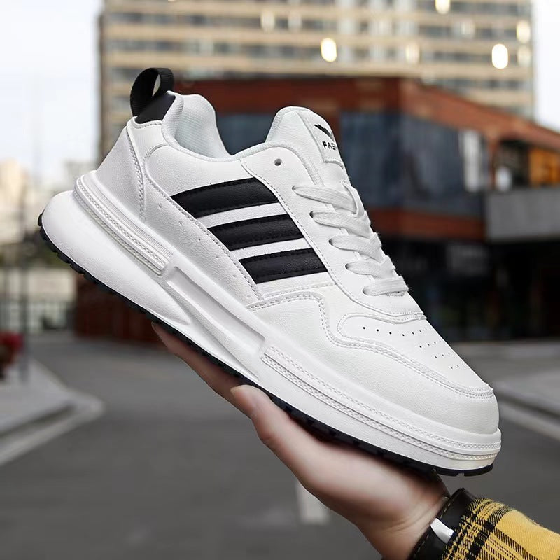 Men's Extra Large Platform White Trendy Dad Sneakers