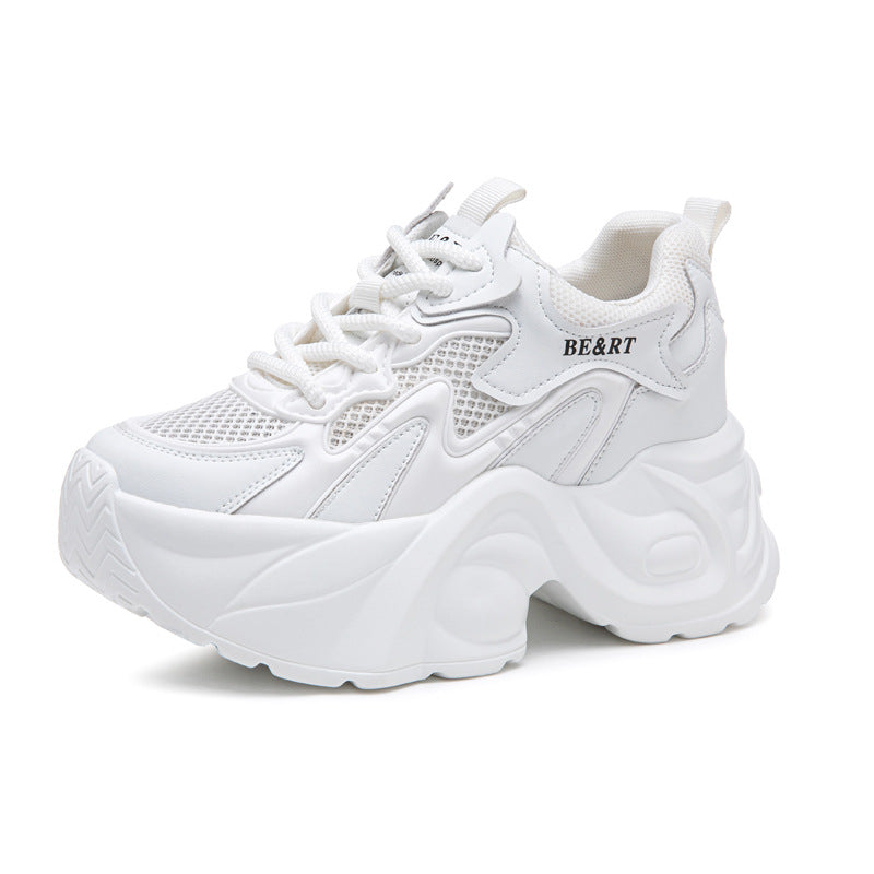 Women's Increasing Insole Dad Summer Voile Breathable Lightweight Gradient Sneakers