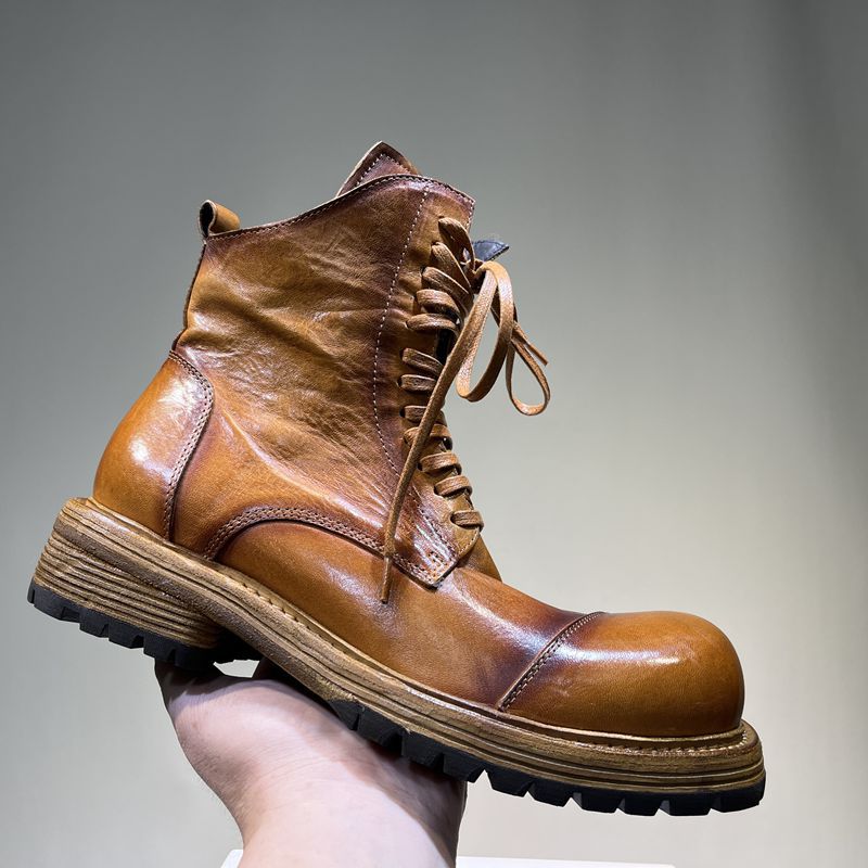 Men's Martin Height Increasing Leisure Washing Water Boots