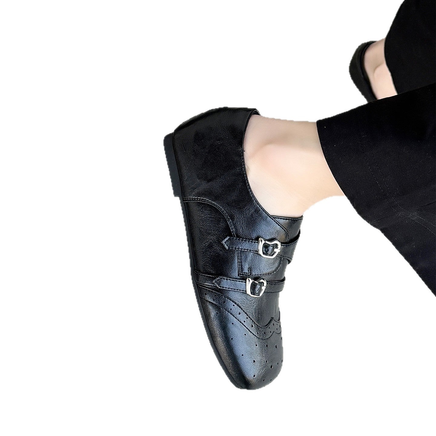 Four Niche Design Belt Buckle With Hidden Fashion Heels