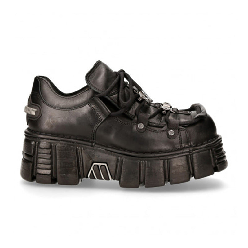Women's Dark Metal Punk Platform Spanish Niche Casual Shoes