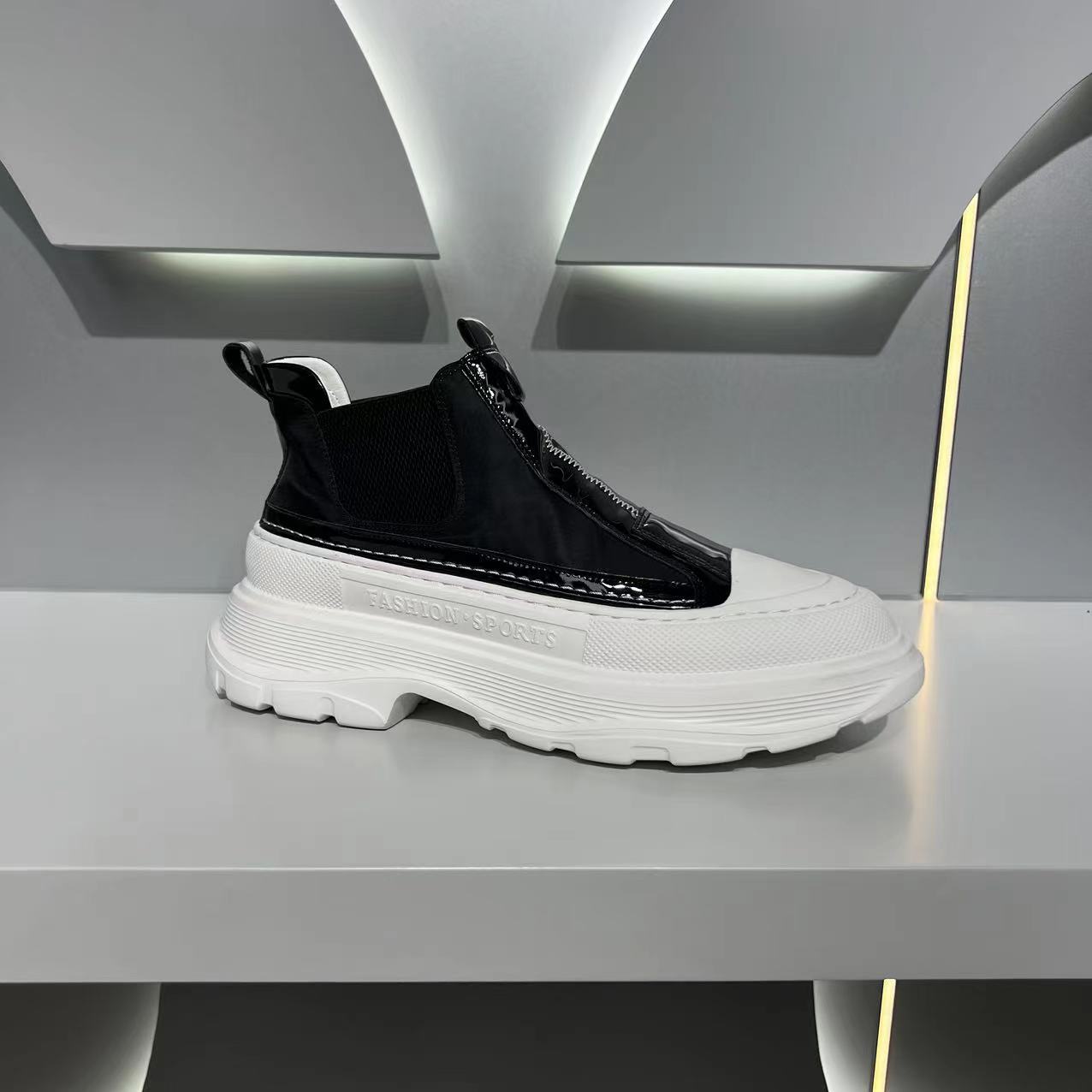 Men's Summer Shell Toe Low-cut Fashion Board Soft Back Thick Sneakers