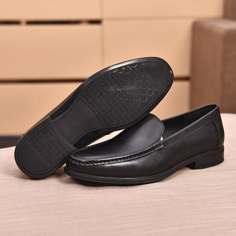 Men's Foot Covering With Brown Color Breathable Leather Shoes