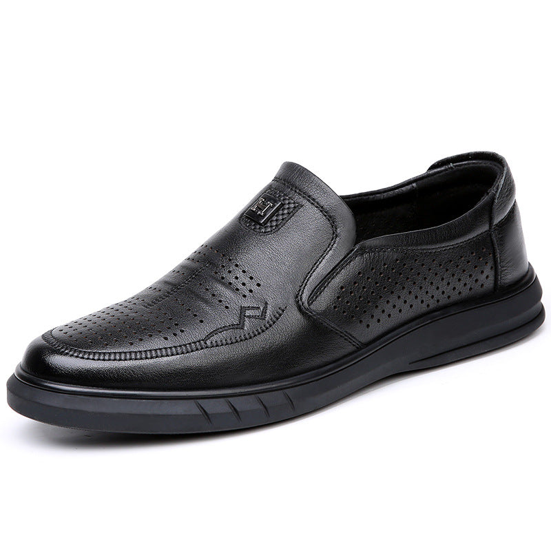 Men's First Layer Cowhide Outerwear Summer Soft Sandals