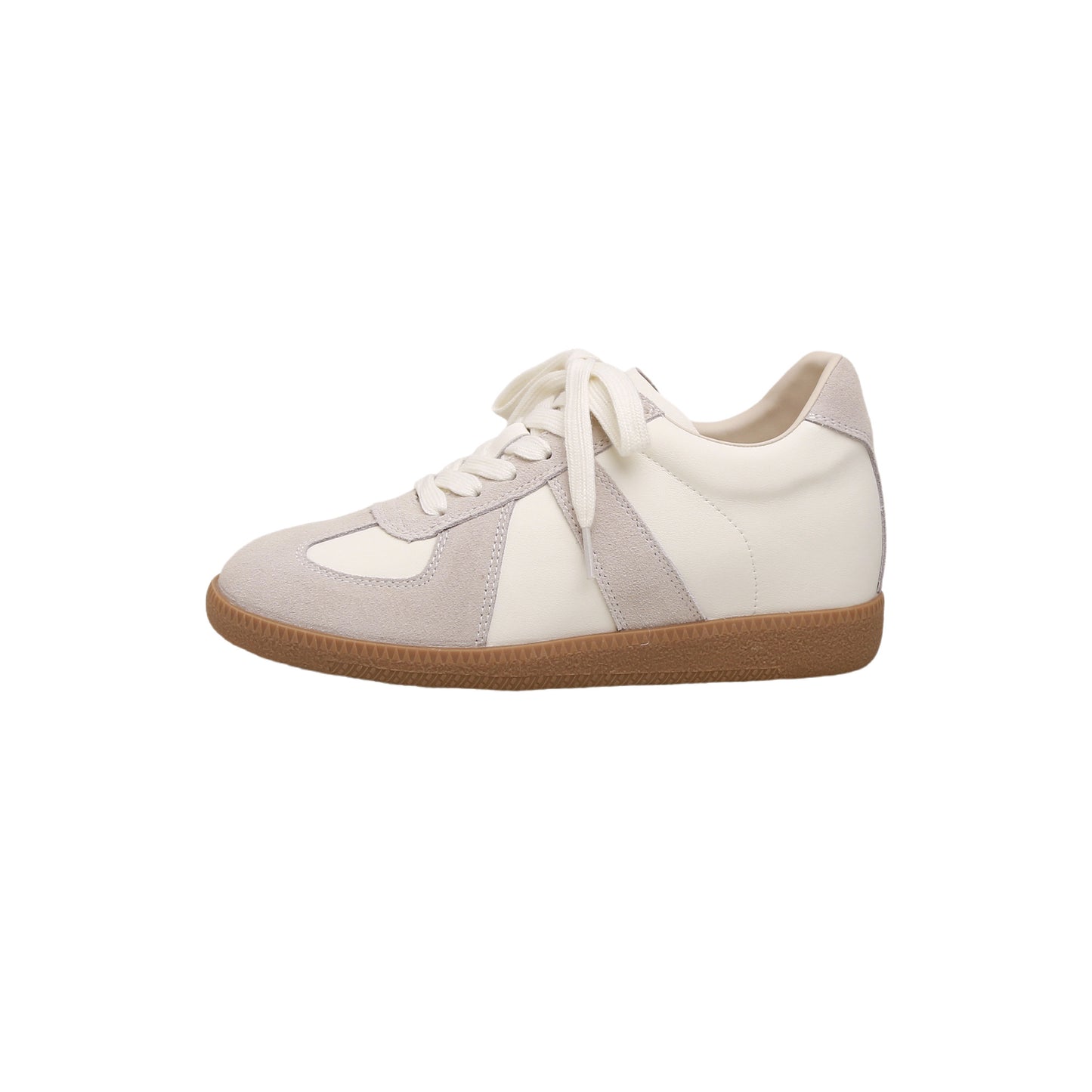 Women's Cowhide Version Small Height Increasing Insole Sier Casual Shoes