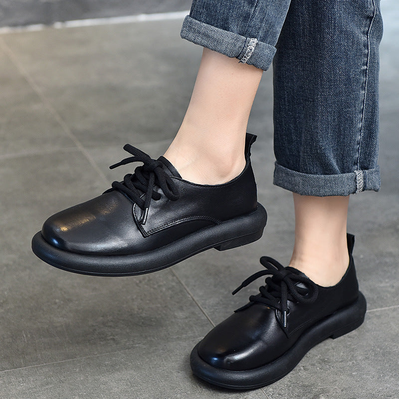 Women's Can Be Combined Genuine Black First Casual Shoes
