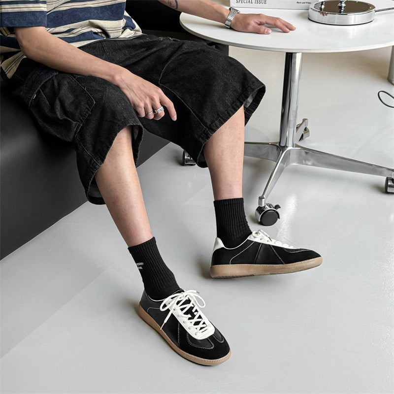 Niche Retro Breathable German Training Couple Women's Casual Shoes