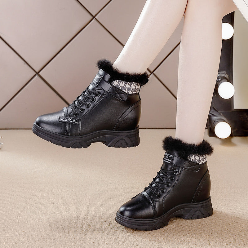 Women's Veet Warm Cotton Velcro Thick Bottom Women's Shoes