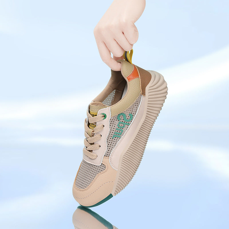 Women's Sports Flat Soft Bottom Fashion Mesh Casual Shoes