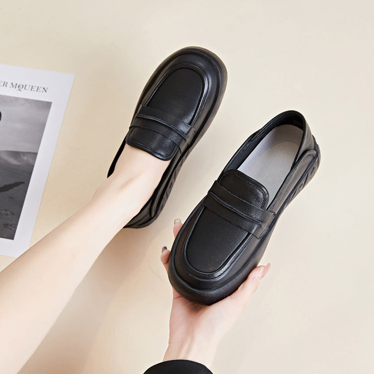 Women's Pumps Round Toe Tendon Bottom One Casual Shoes