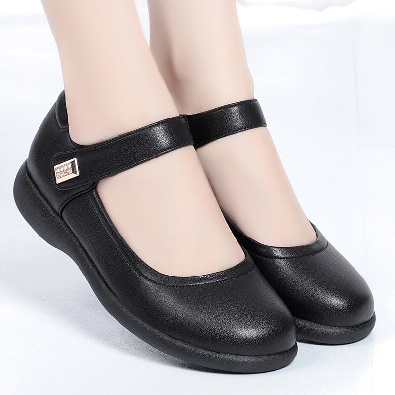 Women's Bottom Nurse Flat Surface Large Size Casual Shoes