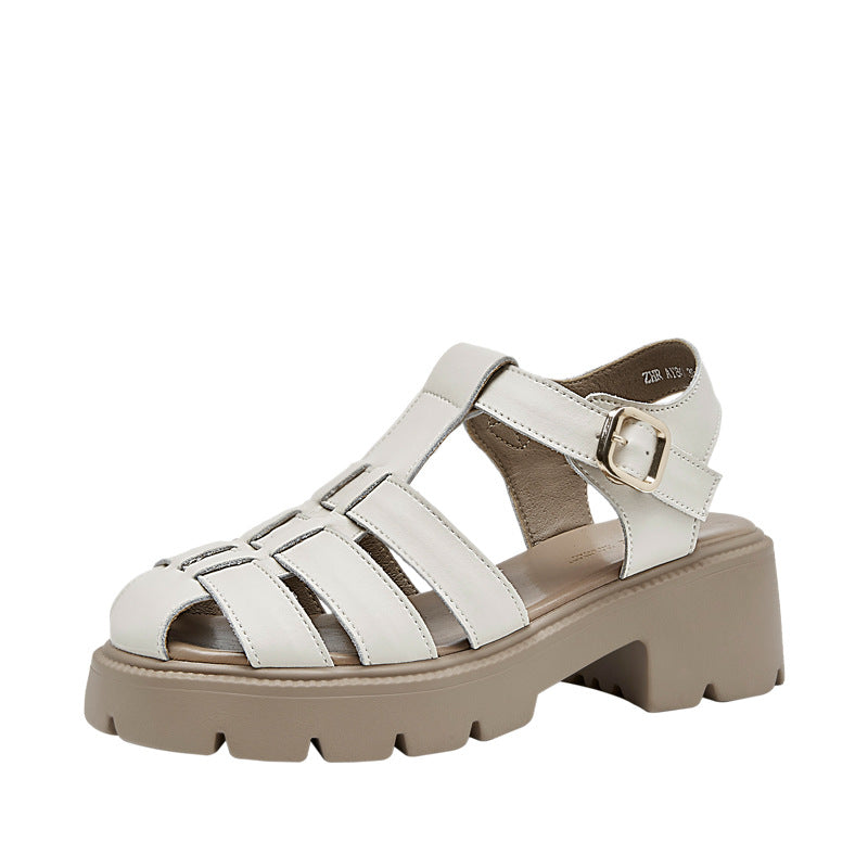 Pumps Korean Version For Commuter Peep Toe Sandals
