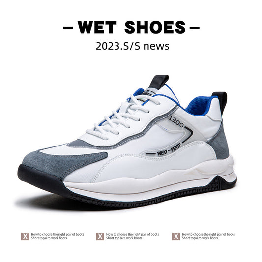 Men's Oversized Size Mesh Thick Bottom Heighten Sneakers