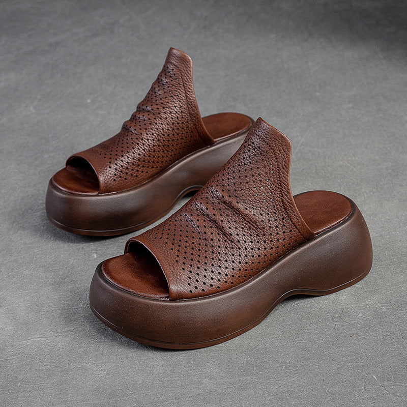 Women's & Men's Breathable Platform Retro Style First Layer Men's Shoes