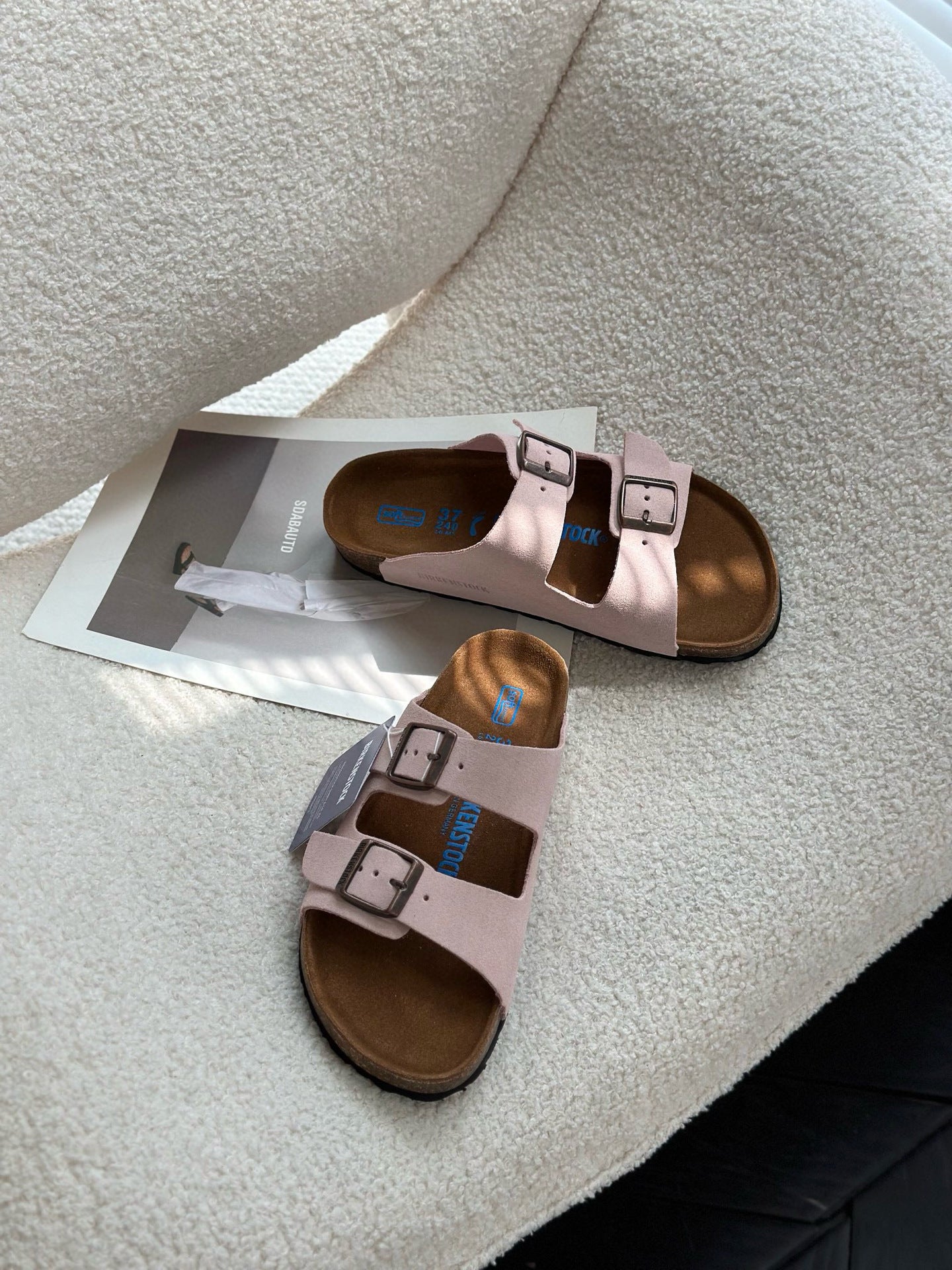 Order Niche Beach Flip-flops Cork Comfortable Double Buckle Genuine Sandals