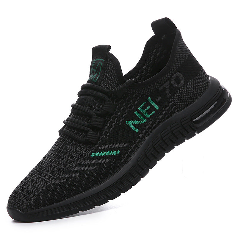 Men's Summer Breathable Plus Size Flying Woven Sneakers