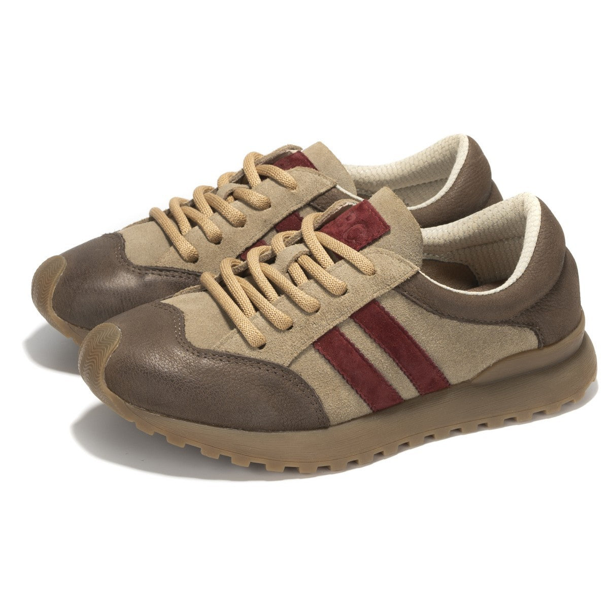 Men's Round Head Leisure Soft Bottom Genuine Sneakers