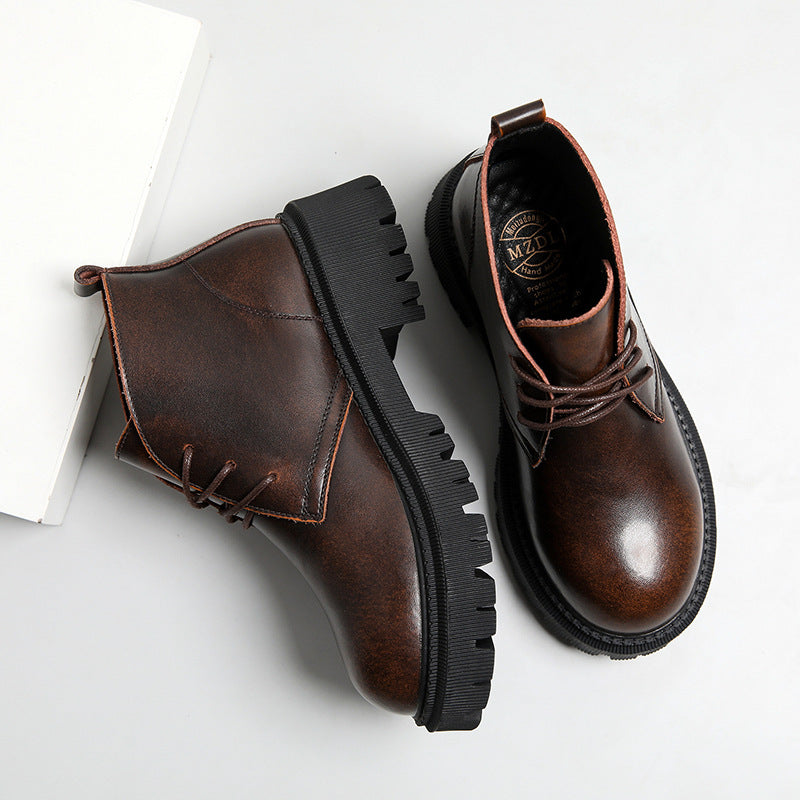 Women's For Foot Beauty Brown British Style Boots