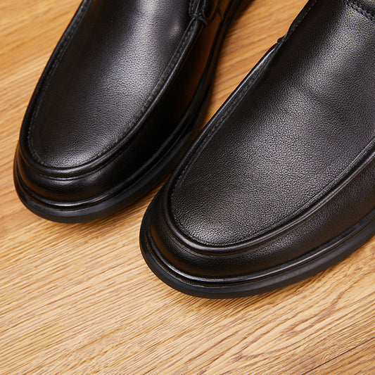 Men's Running Volume Spring Genuine Slip-on Flat Casual Shoes