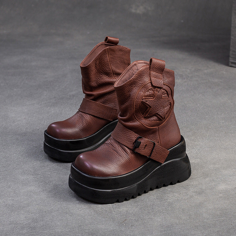 Women's Style Martin Niche Height Increasing Leisure Boots