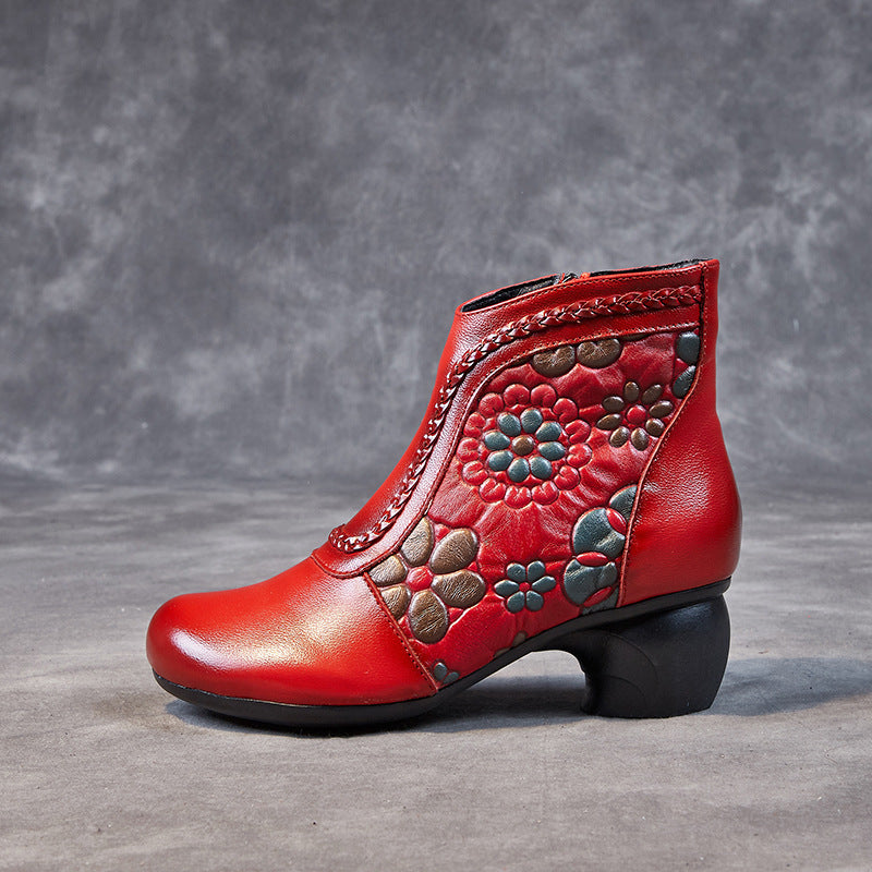 Women's Cowhide Veet Warm Cotton Thick Soft Women's Shoes
