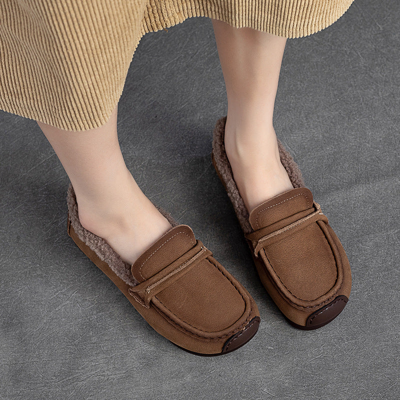Women's Thermal Soft Soled Pumps Comfortable Slip-on Women's Shoes