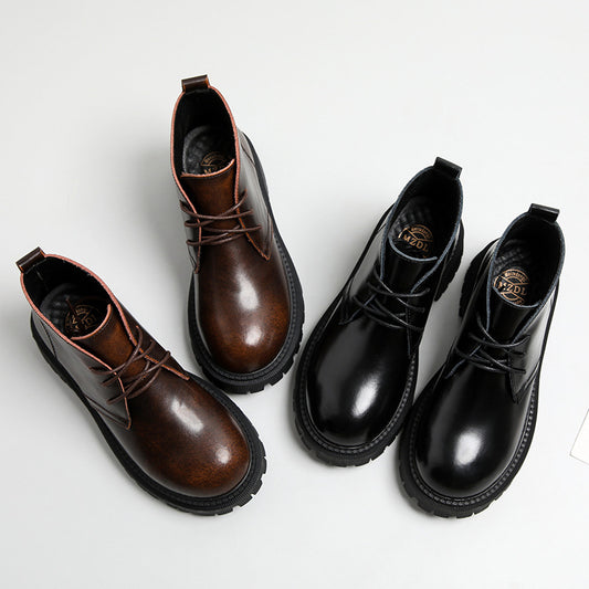 Women's For Foot Beauty Brown British Style Boots