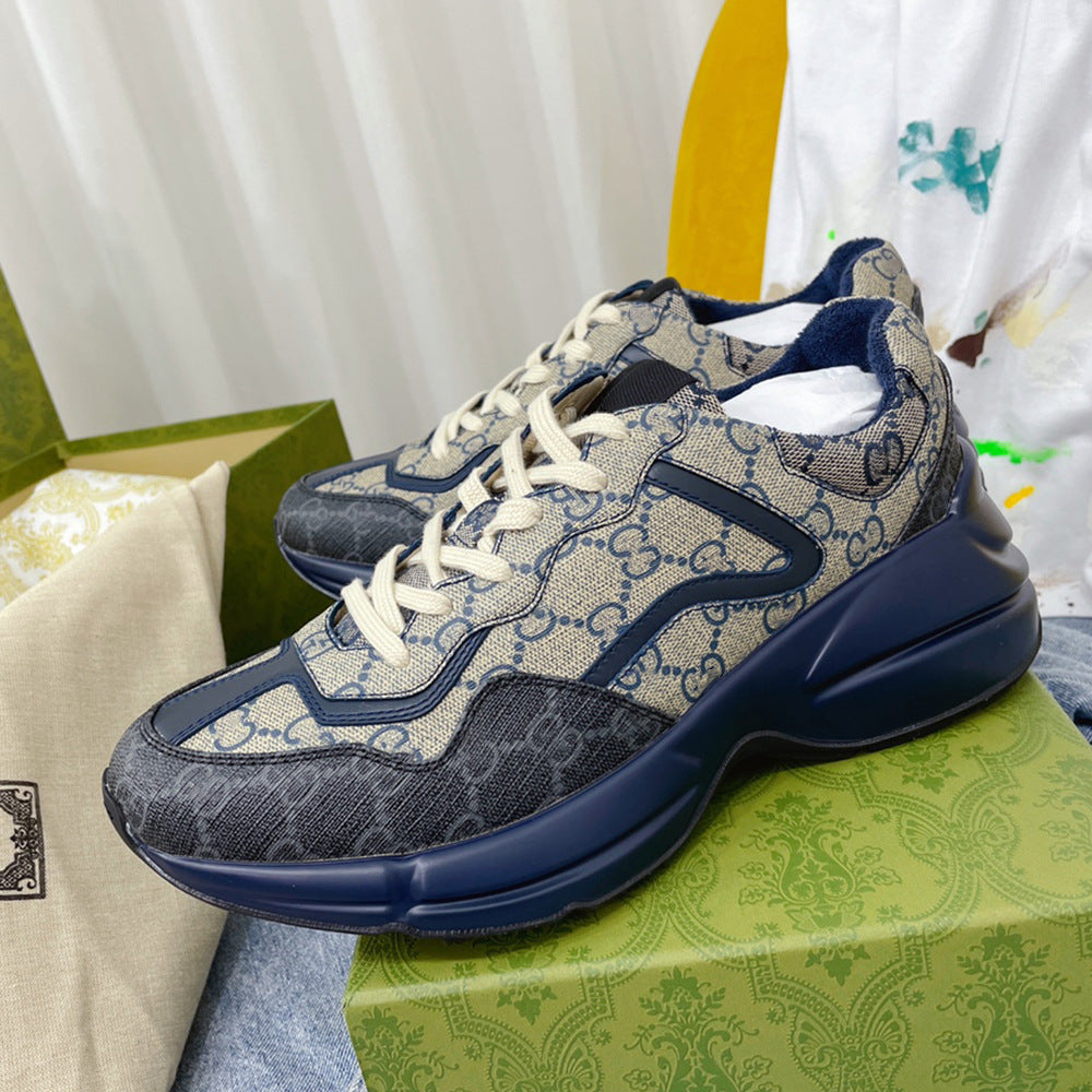 Women's & Men's Version Home Daddy Classic Presbyopic Colorful Blue Bottom Height Casual Shoes