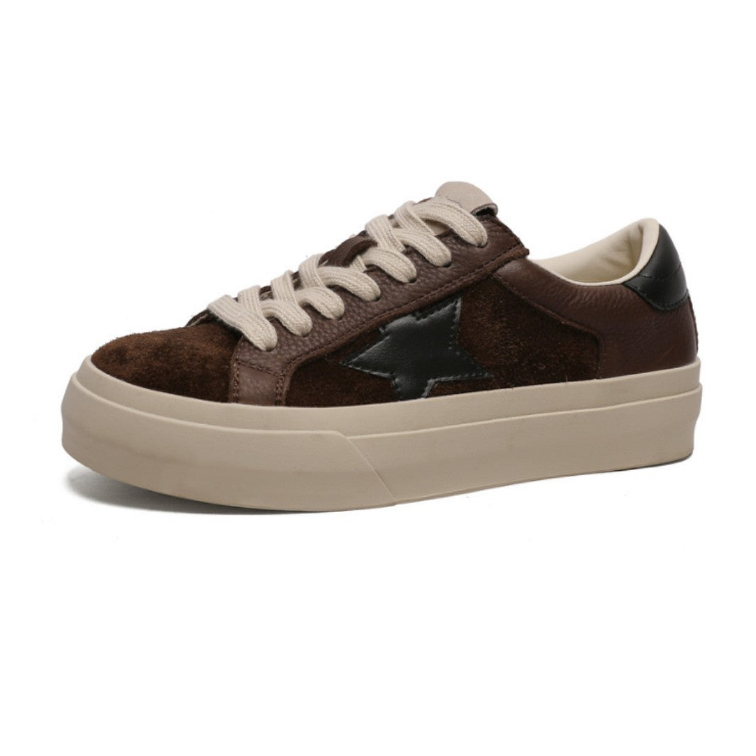 Women's Platform Retro Star Autumn Leisure Sports Low German Training Board Women's Casual Shoes