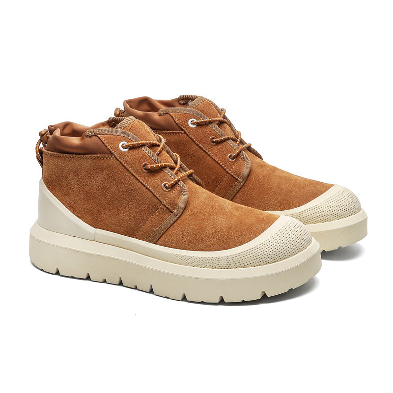 Women's & Men's Counter Thick Bottom Fleece-lined Warm Martin Snow Boots