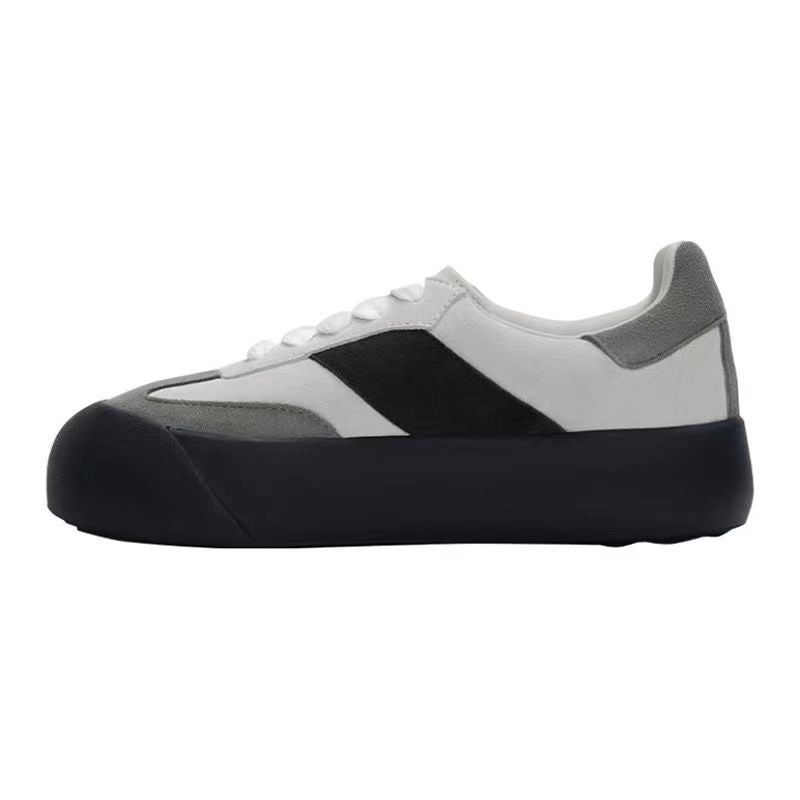 Women's Puffy Retro Platform Bread Moral Training Women's Board Shoes
