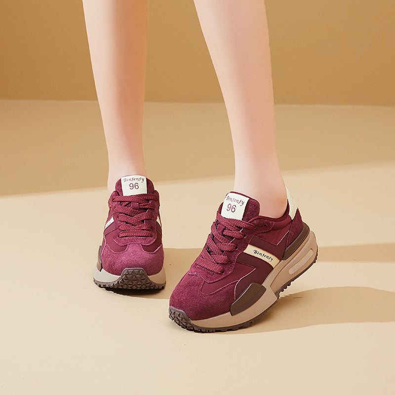 Women's Korean Style Retro Fashion Trendy Platform Sneakers