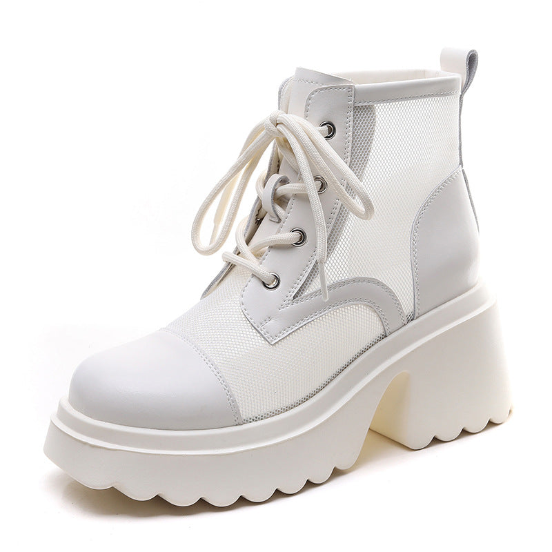 Women's Mesh Summer Chunky High Platform Muffin Sandals