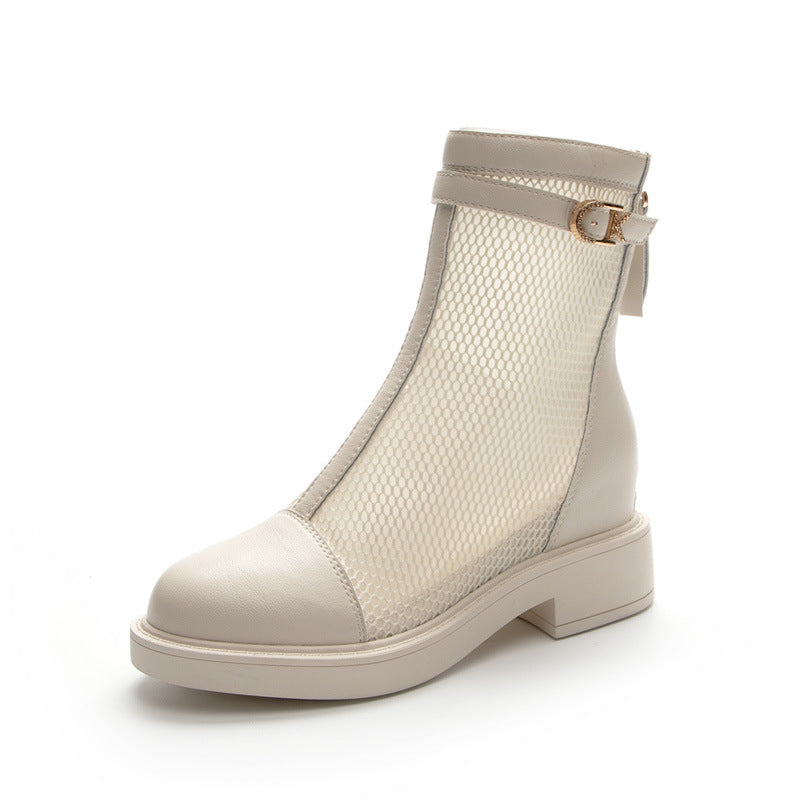 Women's Height Increasing Insole Mesh Breathable Korean Sandals