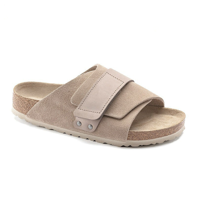 Women's & Men's Genuine Cork Sole Summer Outer Wear Slippers