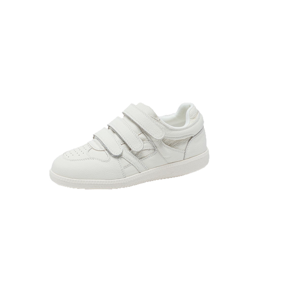 Women's Top Layer Cowhide Board Round Toe Fashion Korean Retro Genuine Women's Casual Shoes