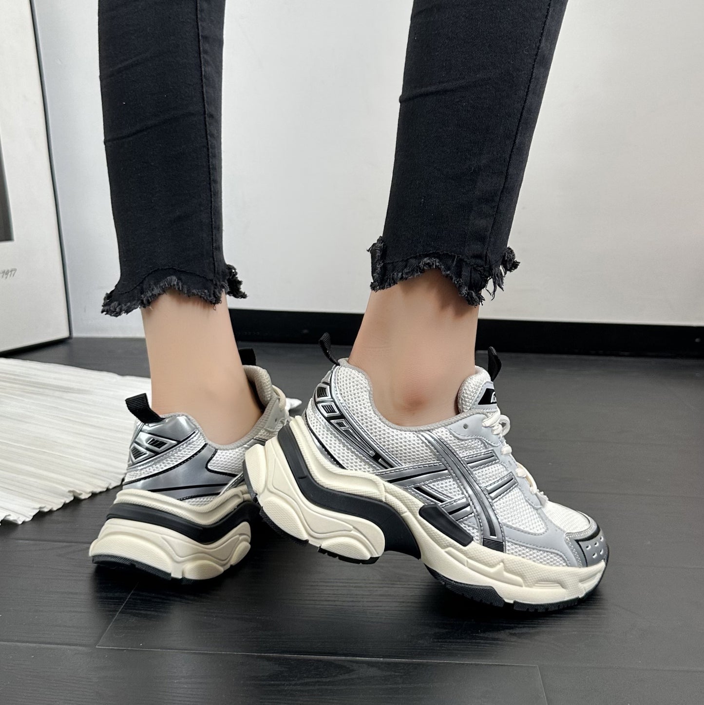 Women's Dad Trendy Autumn Korean Fashion Platform Sneakers