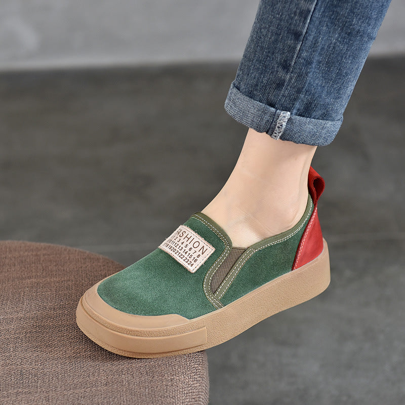 Women's Activity Price Cowhide Flat Soft Bottom Men's Shoes