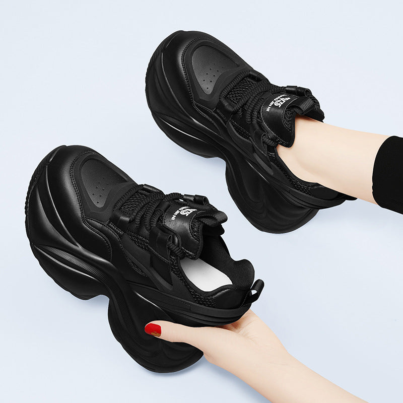 Women's Platform Dad Height Increasing Insole Portable Sneakers