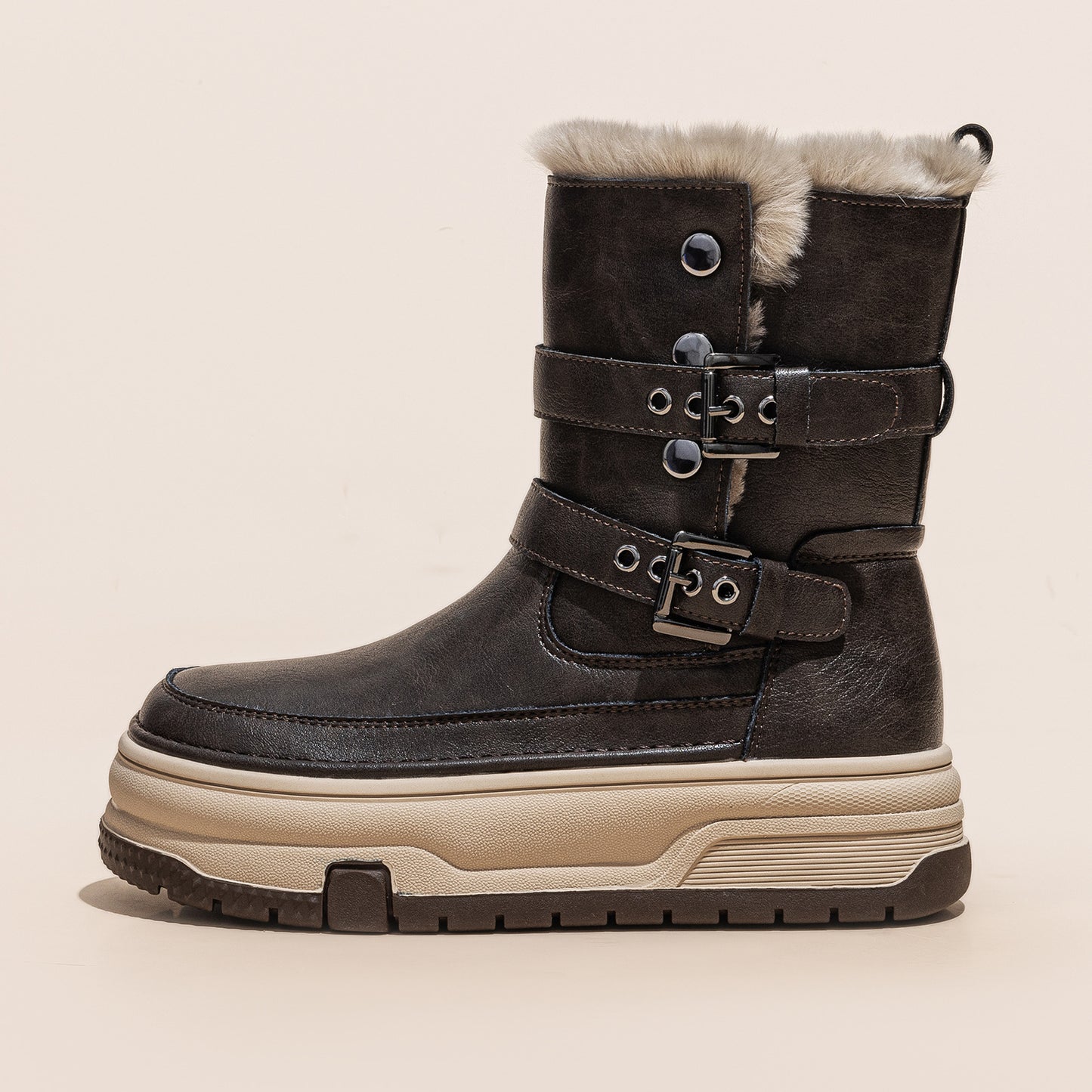 Women's Veet Winter Bottom Increased Warm Comfortable Korean Style Snow Boots