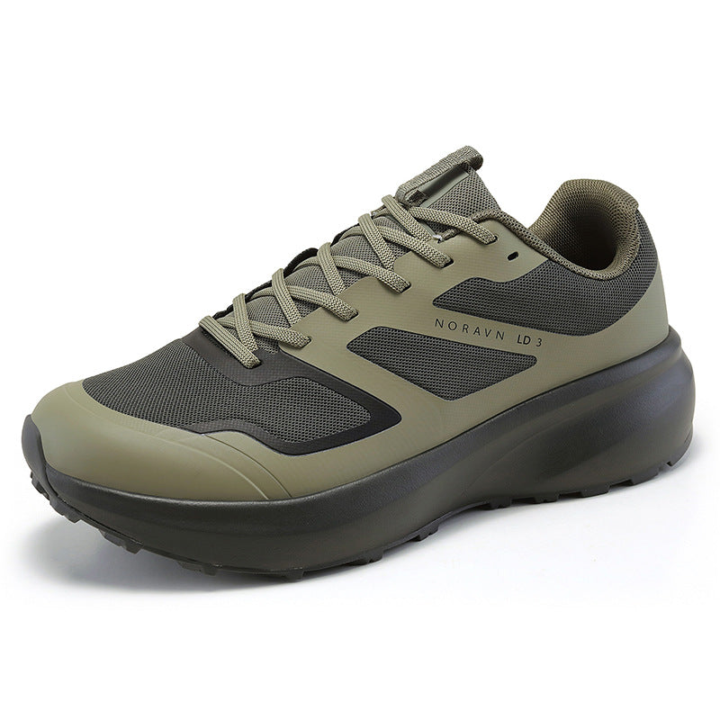 Men's Flat Outdoor Hiking Lightweight Waterproof V-shaped Sneakers