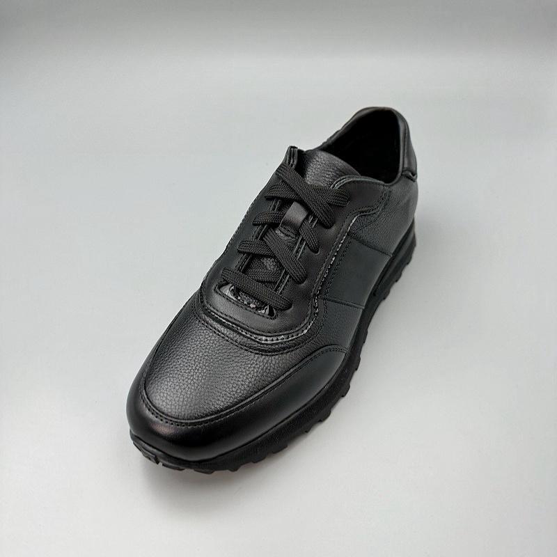 Men's Genuine Platform Full Cowhide Breathable Versatile Sneakers
