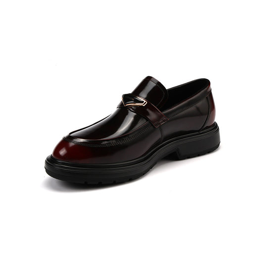 Men's Formal Metal Buckle Trendy Retro Business Casual Shoes
